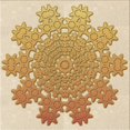 thumbnail image 1 of Ahgly Company Tapis d'Intérieur Lavable en Machine Carré Transitionnel Marron Or, 5 Pieds Carré, 1 of 7