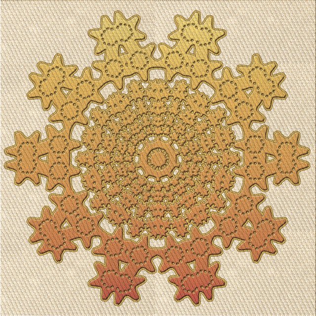 Ahgly Company Tapis d'Intérieur Lavable en Machine Carré Transitionnel Marron Or, 5 Pieds Carré