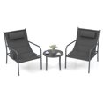 thumbnail image 1 of Gymax Ensemble de Patio 3 Pcs Table et Chaises d'Extérieur Ensemble Bistro Petit Porche avant Balcon Mobilier, 1 of 10