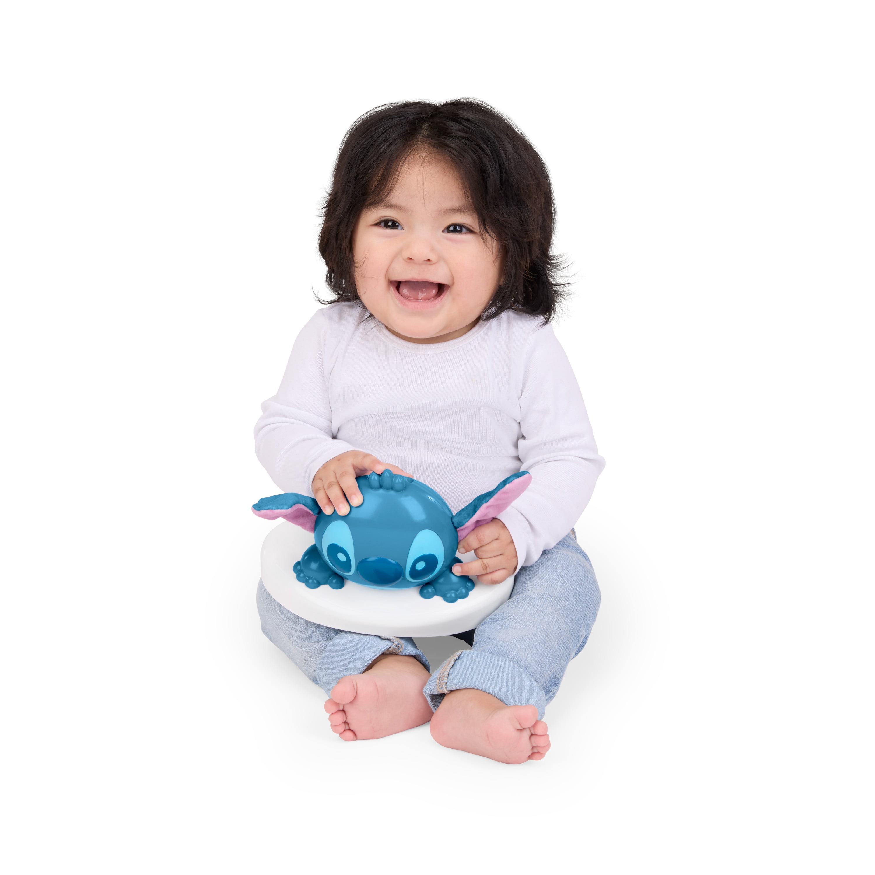 Bright Starts Disney Baby Stitch Little Ohana Centre d'Activités, Groupe d'Âge 6 - 12 Mois Ou jusqu'à 25 lbs et 30 Pouces de Hauteur