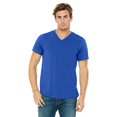 thumbnail image 1 of Bella Canvas Mens Jersey V-Neck Tee, 2XL, True Royal, 1 of 3