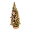 thumbnail image 4 of Yinanstore Tabletop Artificial Christmas Tree Christmas Gift Art Crafts Decorative Mini Christmas Tree Desktop Xmas Tree for Shelf Table Bright Gold 20cm, 4 of 8