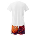 thumbnail image 5 of Weiqiqre Ensemble Décontracté 2 Pcs pour Homme, T-Shirt à Manches Courtes Graphique et Short de Survêtement à Taille à Cordon, 5 of 5