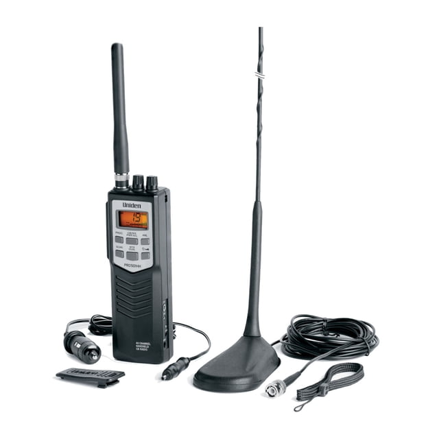 UNIDEN - PRO501TK RADIO CB Portable 40 Canaux avec 10 Canaux Météo NOAA & Antenne Magnétique