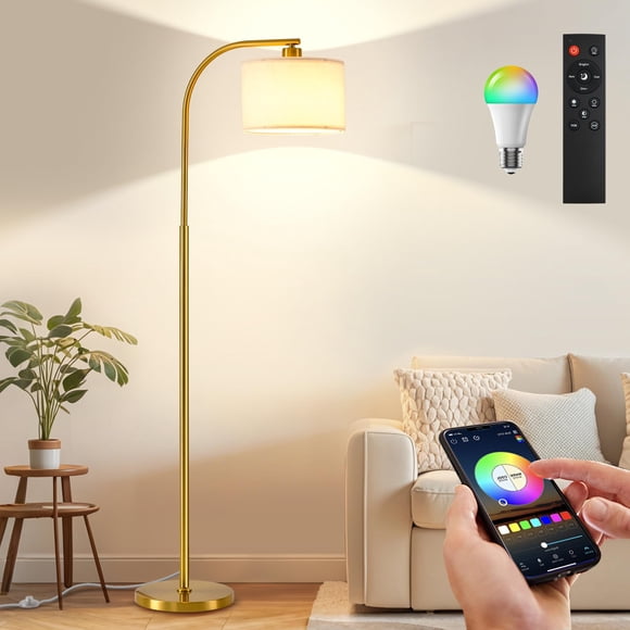 KQW Floor Lamp for Living Room with Remote,Dimmab