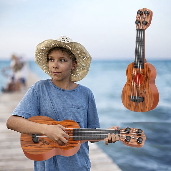 Jouet Guitare Ukulélé pour Enfants, Garçons Filles, Jouet Éducatif Musical, Cordes en Nylon, Portable Durable, Mini Guitare, Débutants, Apprentissage Musical