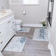 thumbnail image 1 of the US States Design 3 Piece Bathroom Rugs Set - Non-Slip Ultra Thin Bath Rugs for Bathroom Floor - Washable Cotton Bathroom Mats Set, 1 of 8