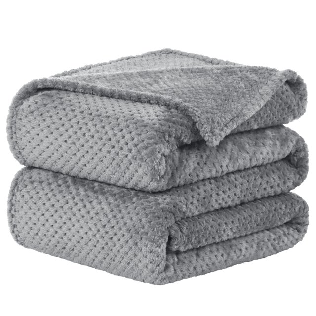 Unique Bargains Couverture de Lit en Molleton de Luxe en Maille Tissée