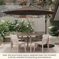 thumbnail image 4 of Costway Parasol Déporté de Patio 10 Pi à Énergie Solaire avec 112 DEL, Manivelle, Inclinaison, Extérieur, 4 of 9