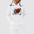 thumbnail image 2 of Kcodviy Chandails pour Tout-Petits Enfants Fans de Football Filles Chandails Ado Chandail Joueur Sports 5T Chandails Filles Rétro Enfants Garçons Filles Chat et Chandails Rugby Chandail à Capuchon Chandail, 2 of 6