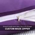 thumbnail image 4 of PiccoCasa Pure Cotton Pillowcases 2 Pcs Soft with Zipper Grape Standard, 4 of 7