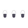 thumbnail image 1 of Transemion ABS Decorate With Lightweight Planter With Removable Strape And Wall-Mount Option Inner Layer Hollowed Out For Better Black 8.7*9.5*20.5cm 3Set, 1 of 6