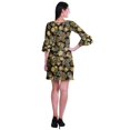 thumbnail image 4 of Moomaya Robe Courte Imprimée pour Femmes, Manches Évasées, Coupe Droite, Robes pour Femmes, Vêtements d'Été Décontractés, 4 of 6