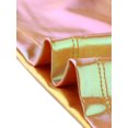 thumbnail image 5 of INSPIRE CHIC Women's Party Metallic Textured Short Sleeve Shiny Multicolor Top X-Small Pink Orange, 5 of 5