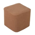 thumbnail image 3 of Housse Extensible pour Pouf 10 Pieds-13 Pieds Repose-Pieds Salon Housse Douce Gris Café, 3 of 8