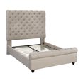 thumbnail image 1 of Evelyn King Platform Bed, Beige, 1 of 2