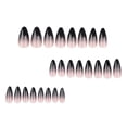 thumbnail image 3 of WIFKLSIIPG European and Wear A Black French Gradient Short Almond Can Be Nail 1ml, 3 of 7
