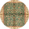 thumbnail image 1 of Ahgly Company Indoor Round Abstract Saddle Brown Oriental Area Rugs, 8' Round, 1 of 6