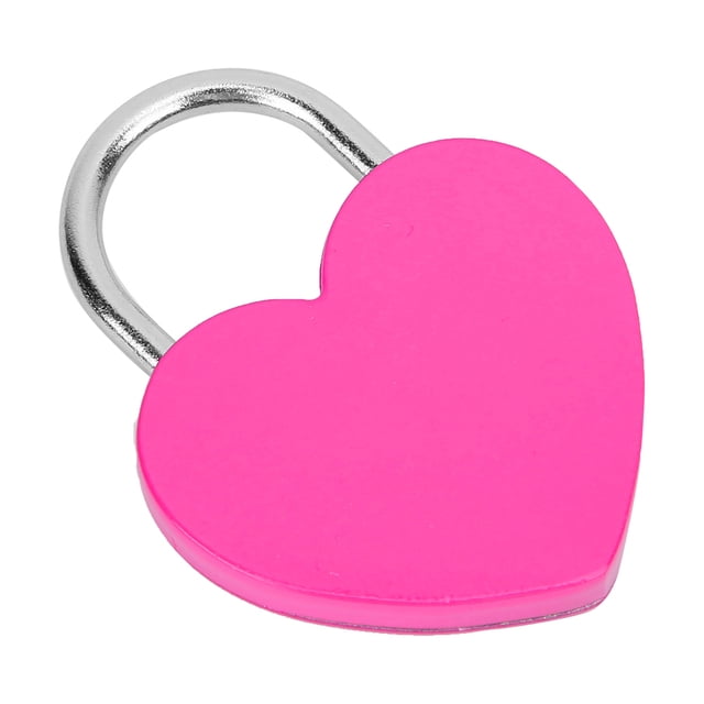 , Comfortable Heart Lock Compact For Jewelry Box For Diary For Small Luggage Yellow,Blue,Green,Purple,White,Pink,Red,Rose Red,Black