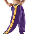 thumbnail image 2 of Pantalon de Survêtement pour Homme à Boutons-Pression Latéraux, Fente Haute, Bas Resserrés, Coupe Ample, Long, 2 of 8