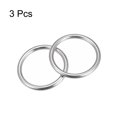 thumbnail image 3 of Uxcell 316 Stainless Steel Round Ring Hardware Welded O Rings 50x6mm, 3 of 3