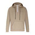 thumbnail image 4 of RXIRUCGD Hommes Décontracté Mode Uni Manches Longues Hauts Blouse Chandail à Capuchon Chandails, Kaki, Taille : TG, 4 of 5