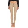 thumbnail image 1 of Cover Girl Jeans juniors plus size Perfect Mid Rise Comfy Skinny Jeans khaki black or blue, 1 of 6