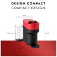 thumbnail image 3 of Nespresso Vertuo Pop+ Coffee and Espresso Machine by Breville, Spicy Red, 3 of 9