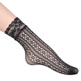 thumbnail image 4 of 1 Pairs Women Lace Ankle Socks Fishnet Short Stockings, 4 of 4