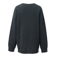 thumbnail image 5 of EGNMCR Chandail en Molleton de Noël Mode Femme Manches Longues Col Rond Imprimé de Noël Haut Ample Blouse Chandails en Molleton, 5 of 5