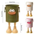 thumbnail image 3 of Pen Holders Cup With Foot Cute Desktop Pencil Storage Organizer With Handle Desk Small Bucket Pails For School Classroom Accessory, 3 of 8