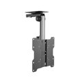 thumbnail image 1 of ZeboZap Flip Down Ceiling TV Mount and Monitor Mount | Gazebo TV Mount | RV TV Mount | Kitchen Overhead & Under Cabinet Mount | Height Adjustable | Holds 44lbs | Fits screens 13" to 37", 1 of 9