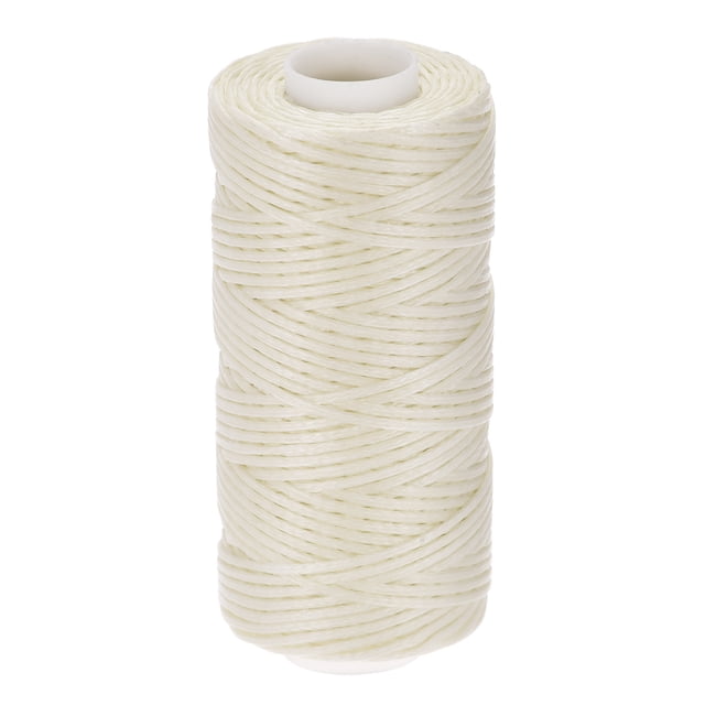 Unique Bargains Fil à Coudre en Cuir Ciré en Polyester Perlé, 55 Yards