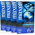 thumbnail image 1 of Maxell 4 Pack GX-Silver T-120 VHS, 1 of 4