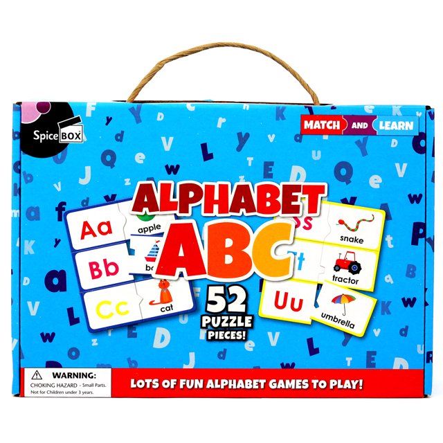 SpiceBox Early Learning & Novelty Books Match & Learn Alphabet ABC Age Range 3+