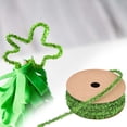 thumbnail image 4 of Christmas Flocked Ribbon for Gift Wrapping Tree Decoration DIY Craft Holiday Ribbon Bows Wreaths Garlands Home Decor, 4 of 9