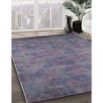 thumbnail image 3 of Ahgly Company Machine Washable Indoor Round Industrial Modern Grape Purple Area Rugs, 8' Round, 3 of 7