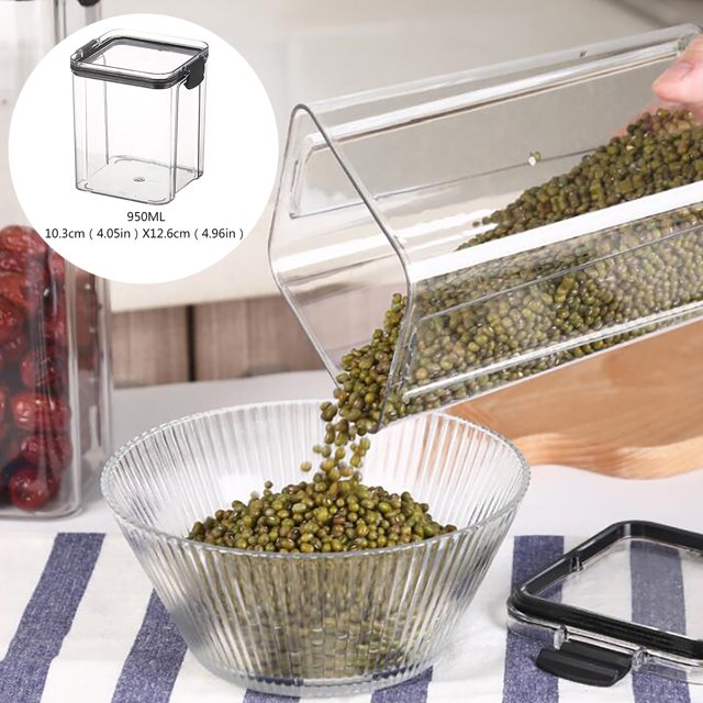Oleegame 1 Pce Rangement de Produits Boîte de Rangement de Cuisine Scellée Conservation des Aliments Contenant de Conservation en Plastique Réservoir de Rangement Grains Boîte Scellée