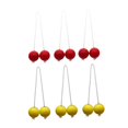thumbnail image 3 of Siruishop 6 Pcs Balles d'Échelle Jeu de Cour Arrière Activités Intérieures Ou Extérieures Remplacement Jaune et Rouge, 3 of 8