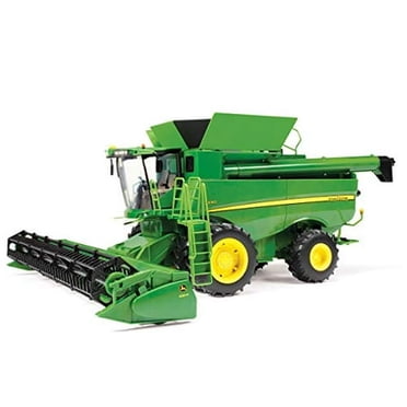 TOMY John Deere S690 Combine with Corn and Draper Head