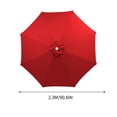 thumbnail image 2 of Large Outdoor Patio Umbrella 90.6 Inches 8 Ribs Market Table Umbrella,190T Heavy-Duty Rainproof UV Resistant Pool Umbrella,Umbrella Replacement Top Cover Replacement Canopy (Frame Not Included), 2 of 6