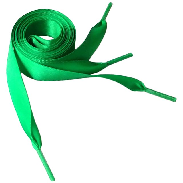 1 Pair Colorful Shoe Laces Grass Green Polyester Flat For Diy Projects Any Seasons