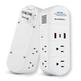thumbnail image 2 of Bell + Howell Swivel Power Surge Protector 9-Device Charging Station with 180° Swivel Plug, Quick Charge, 2 of 2