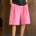 thumbnail image 2 of Dagugfen Plus Size Shorts for Men Knee Length Drawstring Drying Loose Lightweight Casual Workout Shorts, 2 of 8