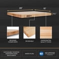 thumbnail image 4 of John Boos Boos Block R-Board Series Large Reversible Wood Cutting Board 1.5-Inch Thickness 20"" X 15"" X 1 1/2"" Maple, 4 of 7