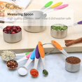 thumbnail image 4 of Greensen 10pcs Measuring Cups and Spoons Stainless Steel Kitchen Tool Baking Teaspoon , Baking Teaspoon, Measuring Spoon, 4 of 8