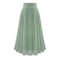 thumbnail image 1 of EGNMCR Robes de Fête pour Femmes Jupe Longue en Mousseline Taille Haute à Lacets aux Hanches pour Fête pour Femmes, 1 of 3