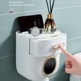 thumbnail image 4 of Deals of The Day! Gspmoly Toilet Tissue Holders Bathroom Tissue Box Toilet Paper Box Wall Hanging Bathroom Watertight Punch- Toilet Paper Roll Storage Rack Deals of The Day, 4 of 9