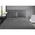 thumbnail image 2 of Swift Home Basic 4-Piece Queen Size Sheet Set, Ultra Soft, Deep Pocket, Easy Care Bedding Set, Gray, 2 of 7