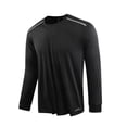 thumbnail image 2 of BLCHUNen Workout Tops for Men Long Sleeve Crew Neck Pullover Lightweight Breathable Casual Sports Running Athletic Shirts, 2 of 9